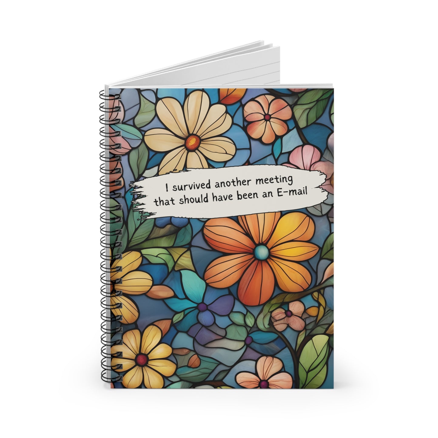 I survived Another Meeting That Should Have Been an Email/Spiral Notebook/Ruled Line Pages/Coworker Gift/Present