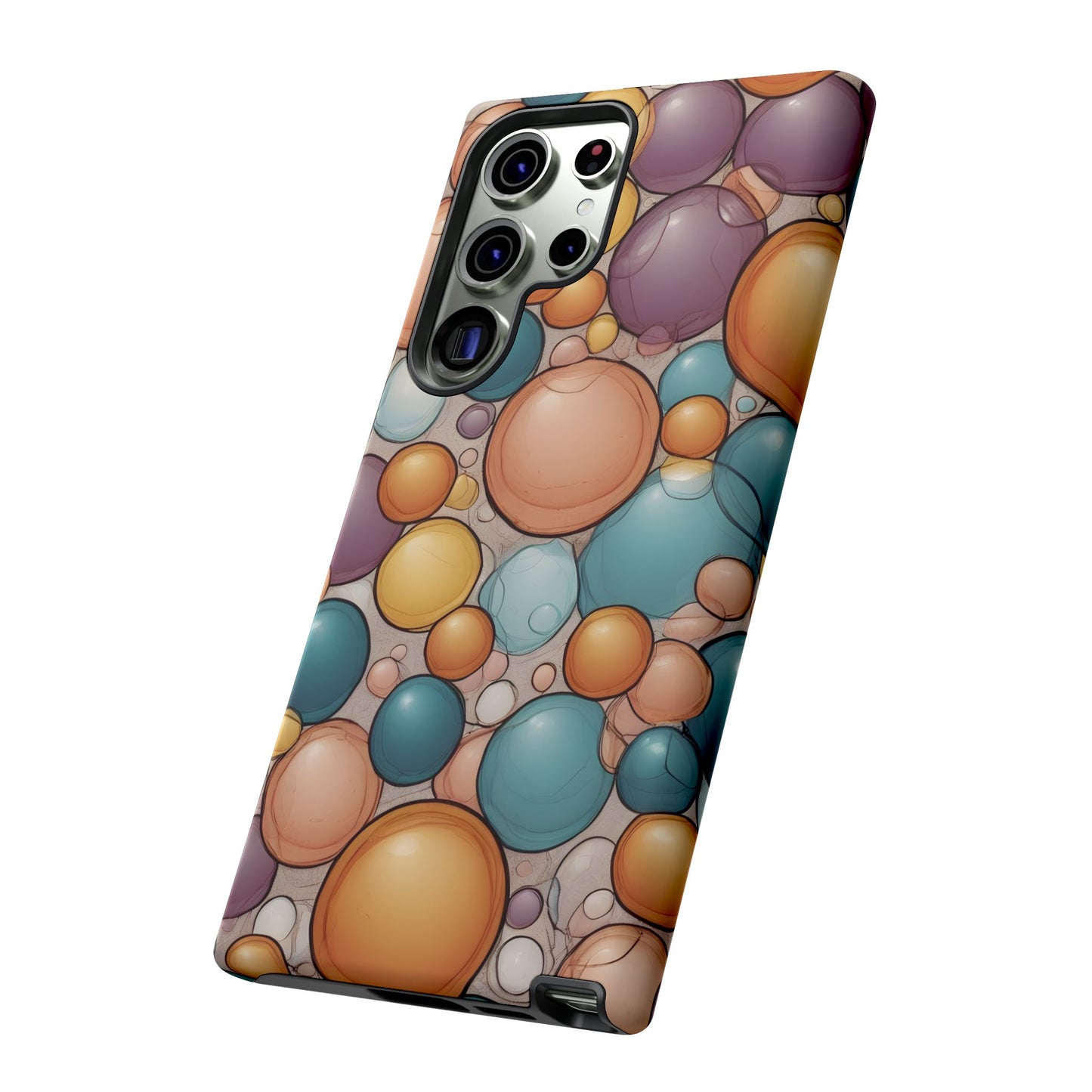 Playful Bubble Art Phone Case / Gift Phone Cover / Compatible with Samsung / Gift for Her, Bubble Art, Birthday Present, Stylish Protection