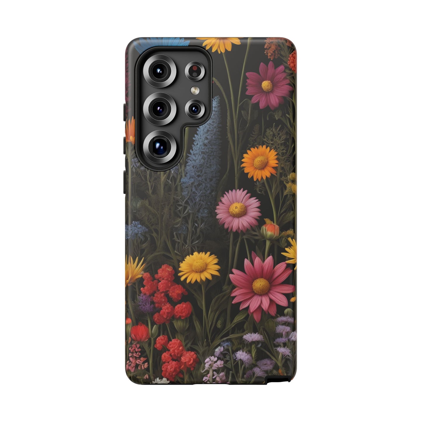 Multicolored Wildflower Phone Case / Compatible with Samsung / Gift for Her, Flower Art, Birthday Present, Stylish Protection