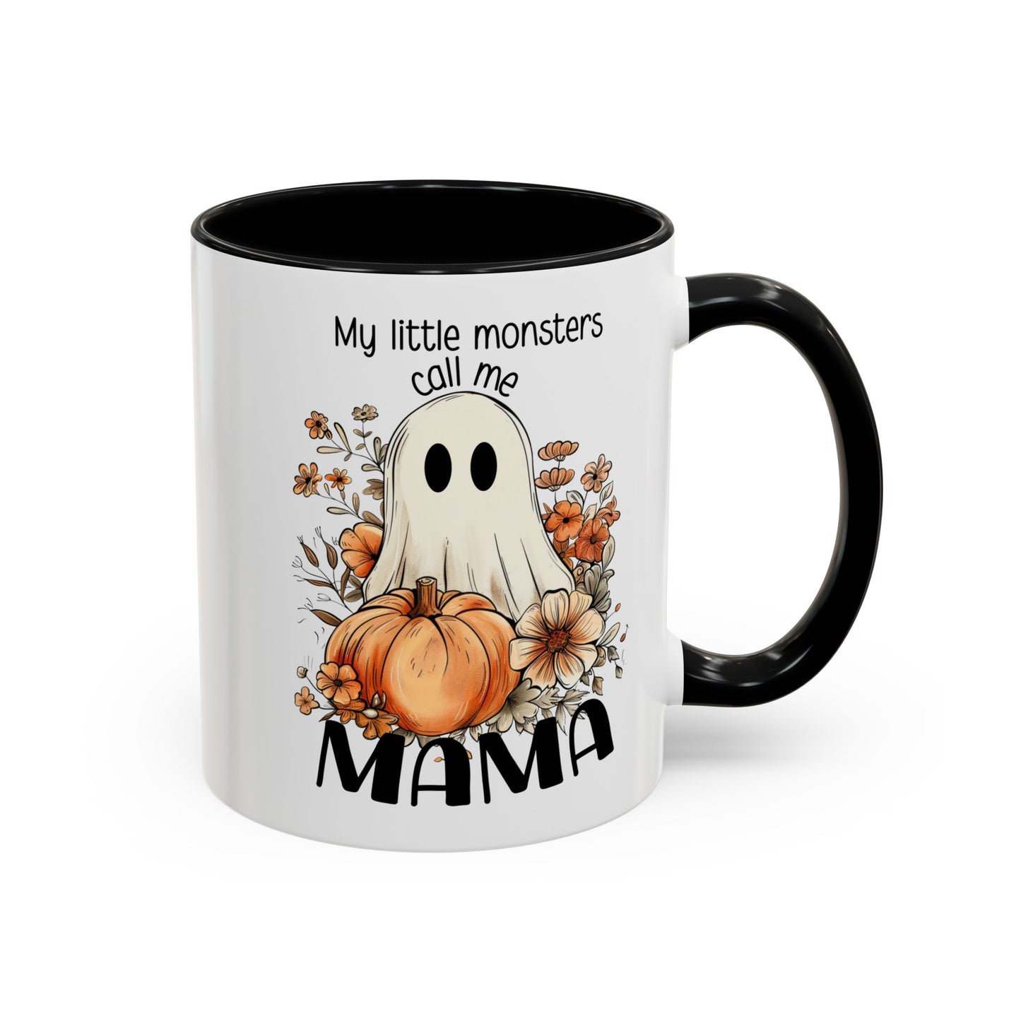 My Little Monsters Call Me Mama Halloween Coffee Mug - Perfect for Coffee Lovers, Halloween Gifts, Quirky Kitchen Decor, Holiday Present