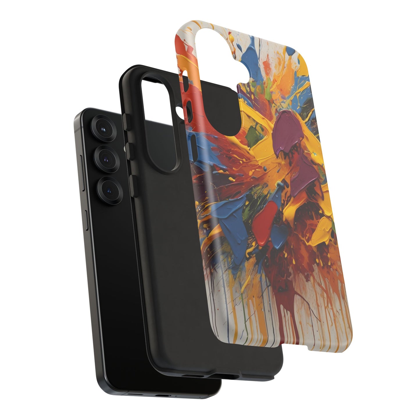 Color Splash Paint Splatter Phone Case |compatible with Samsung|Abstract Art Case|Colorful Protective Cover|Artistic Gift|Vibrant Design