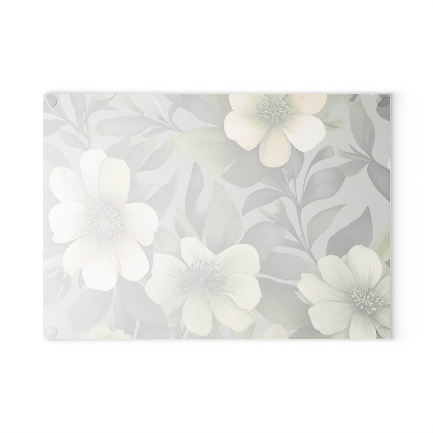 Serene Floral Cutting Board/Kitchen Cutting Board/Chopping Board/Large Cutting Board/Non-Slip Cutting Board/Durable Cutting Board