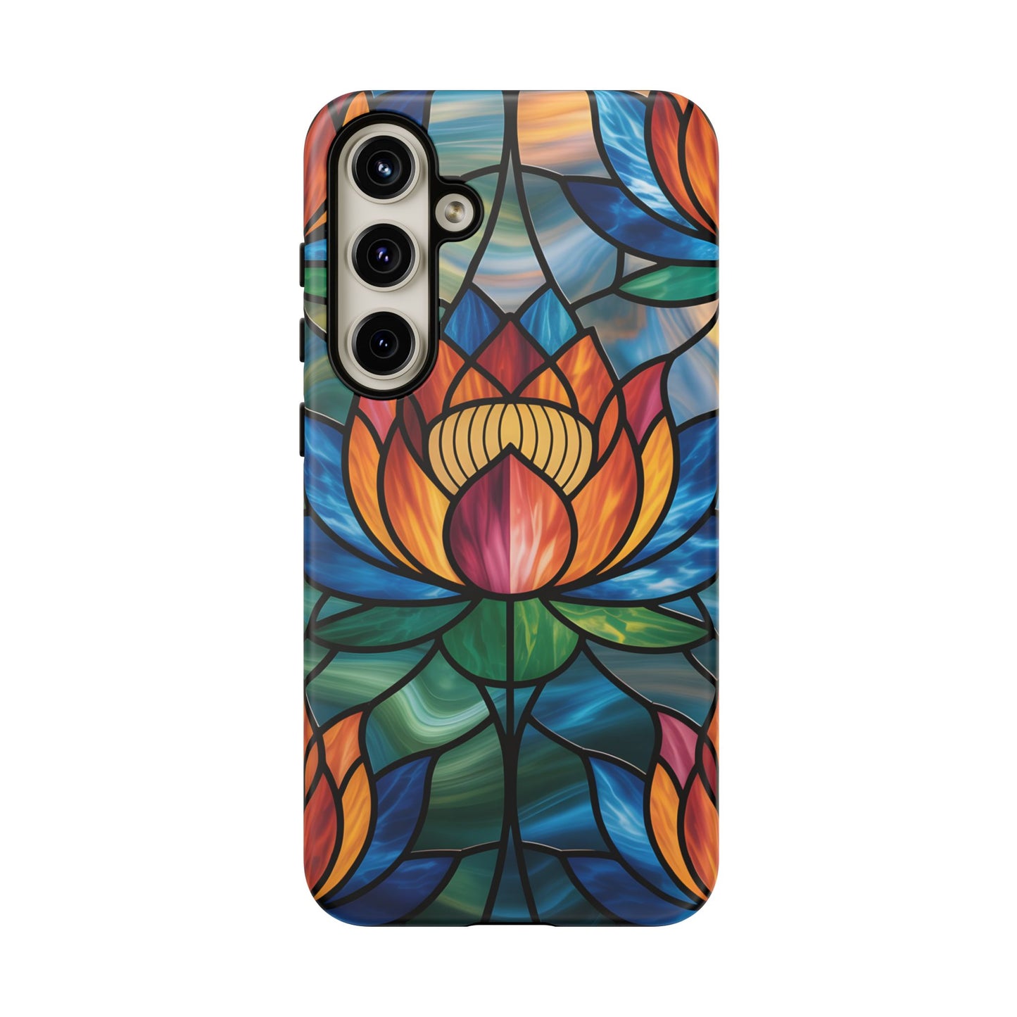 Vibrant Lotus Tough Phone Case Cover-Colorful Floral Design,  Gift for Flower Lovers, Stylish Tech Accessories, Samsung compatible