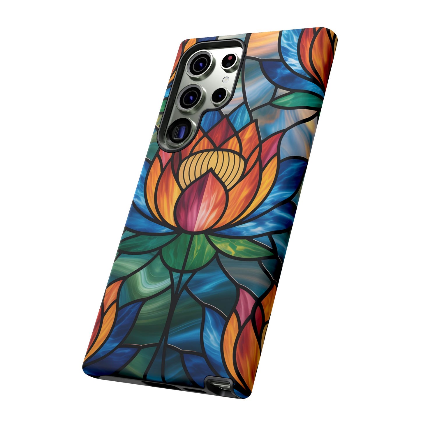 Vibrant Lotus Tough Phone Case Cover-Colorful Floral Design,  Gift for Flower Lovers, Stylish Tech Accessories, Samsung compatible