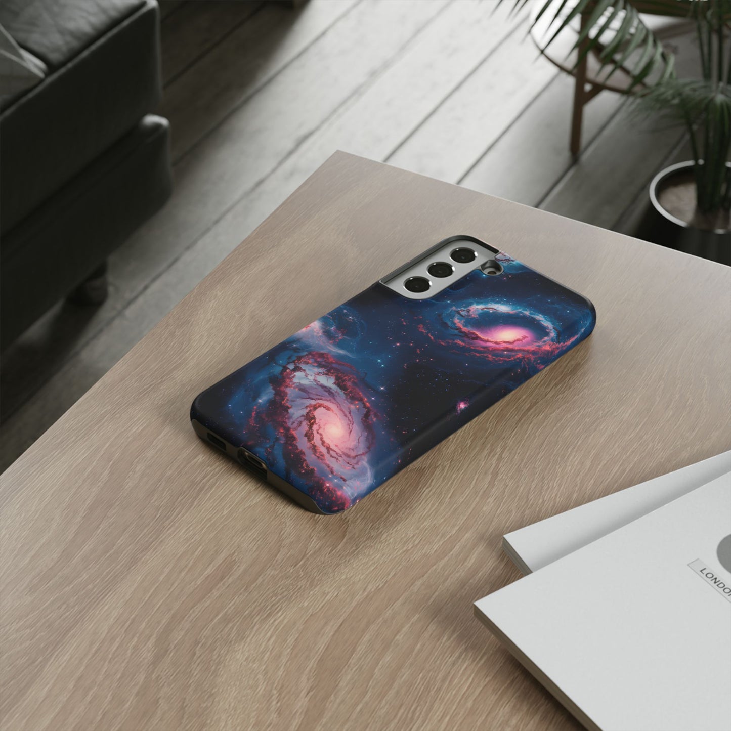 Swirling Galaxies Glossy / Matte Phone Case / Compatible with Samsung / Gift / Birthday Present, Stylish Protection