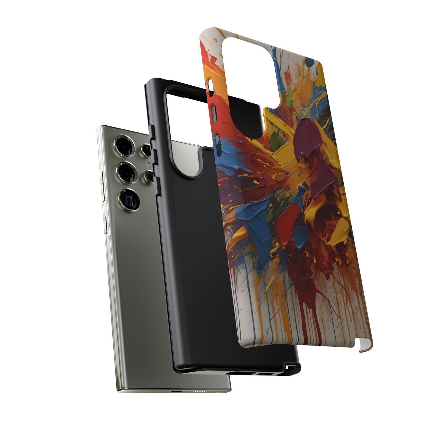 Color Splash Paint Splatter Phone Case |compatible with Samsung|Abstract Art Case|Colorful Protective Cover|Artistic Gift|Vibrant Design