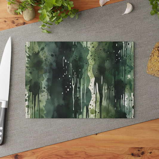 Abstract Watercolor Cutting Board/Modern Kitchen Cutting Board/Artistic Cutting Board/Large Cutting Board/Non-Slip Cutting Board