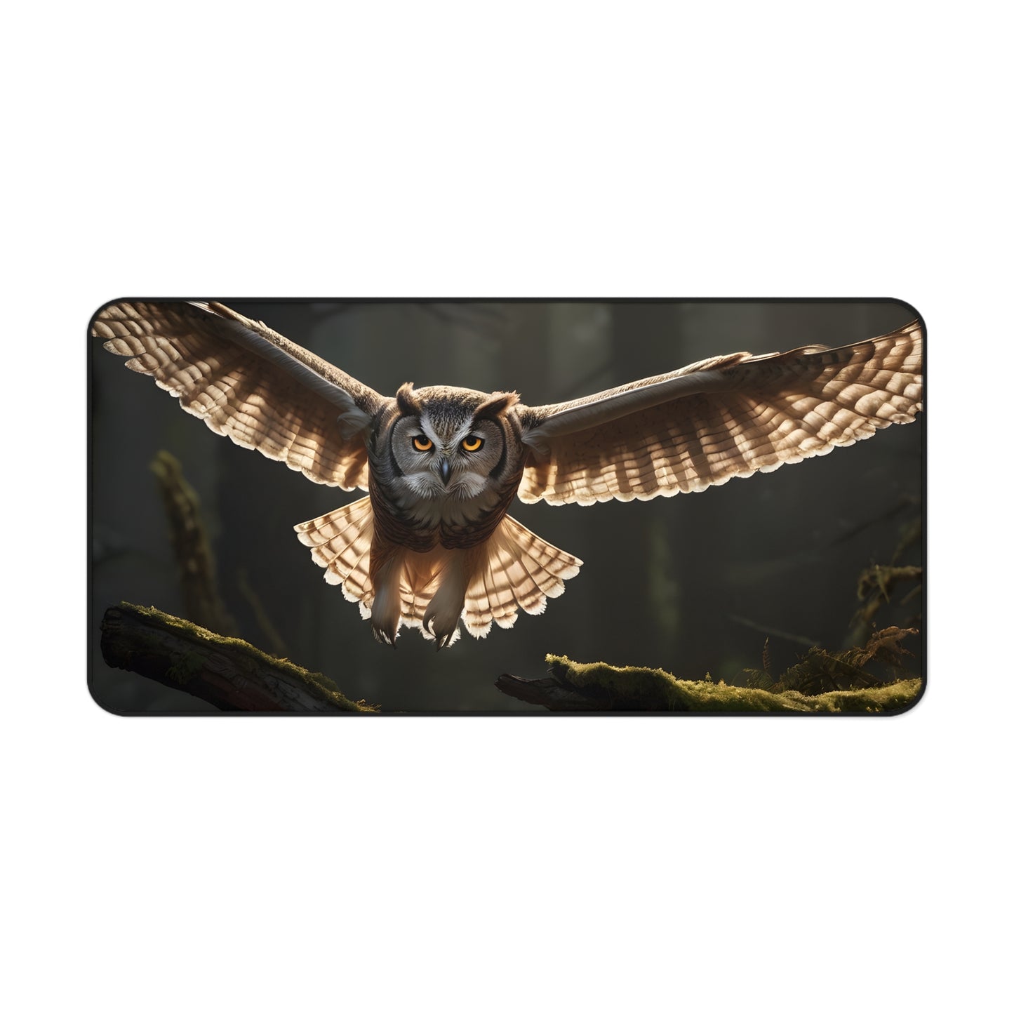 Wise Owl Desk Mat/Owl Mouse Pad/Forest Animal Mouse Pad/Large Desk Mat/Anti-Slip Mouse Pad/Durable Mouse Pad/Gaming Mouse Pad