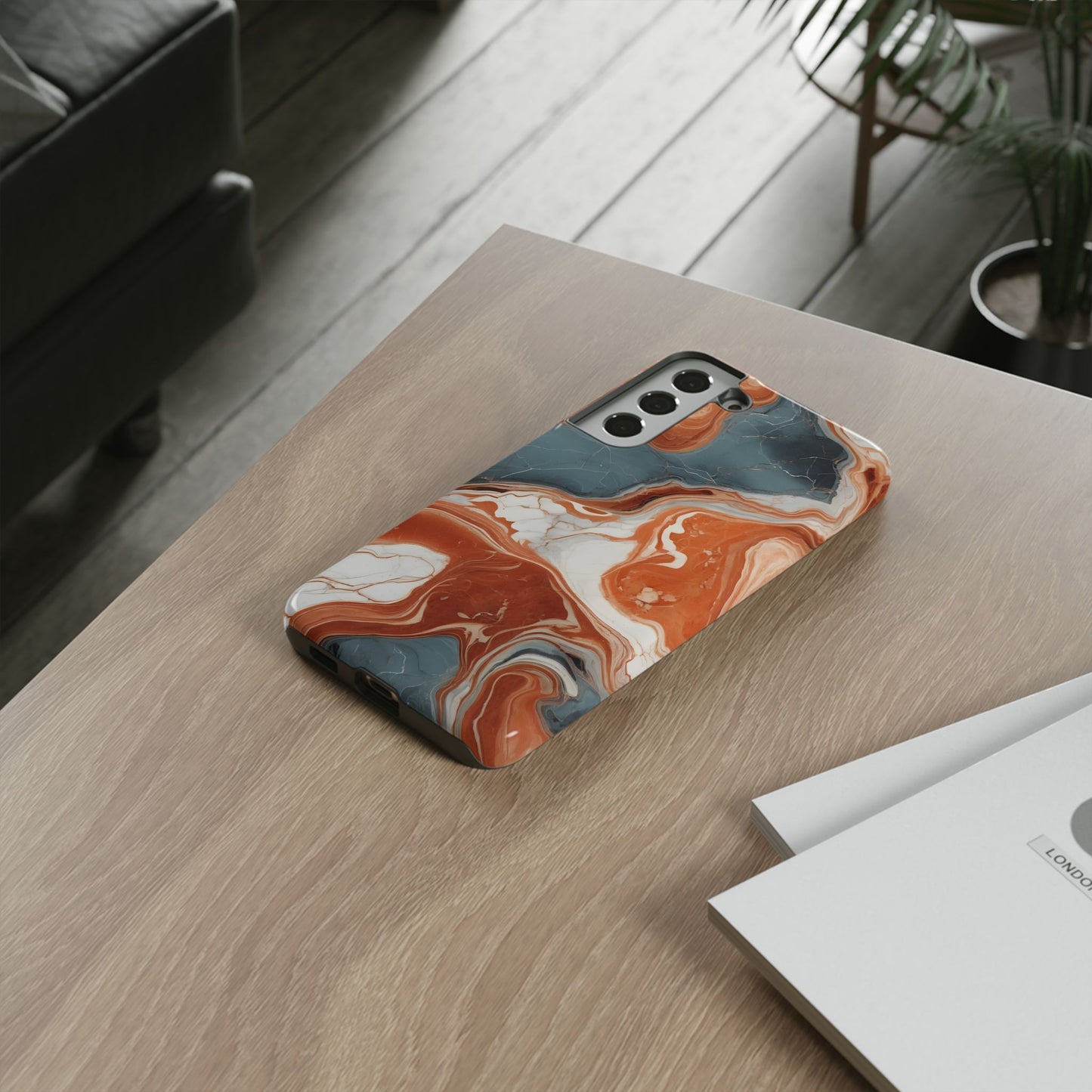 Swirling Liquid Marble Phone Case Cover / Compatible with Samsung / Gift / Birthday Present, Stylish Protection