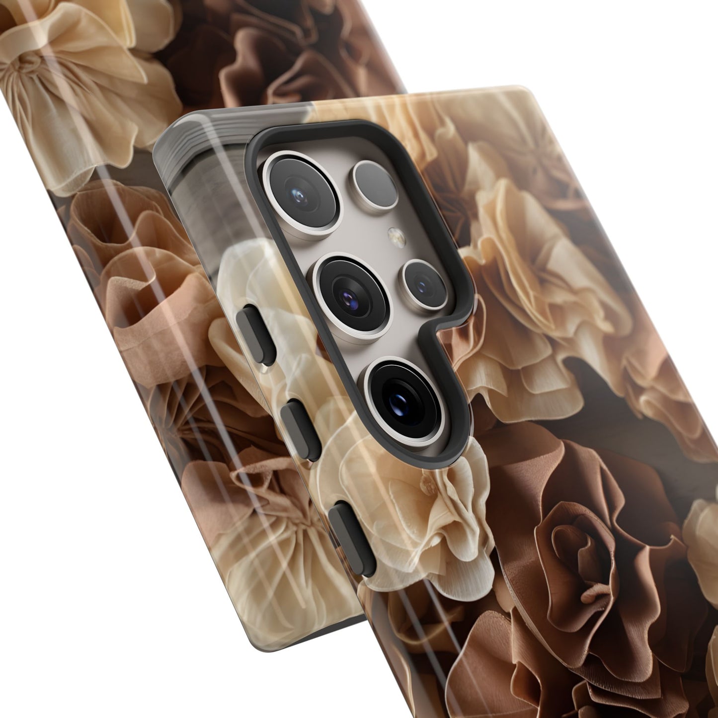 Delicate Fabric Flower Phone Case Cover/Compatible with Samsung/Gift/Gift for Her, Stylish Protection
