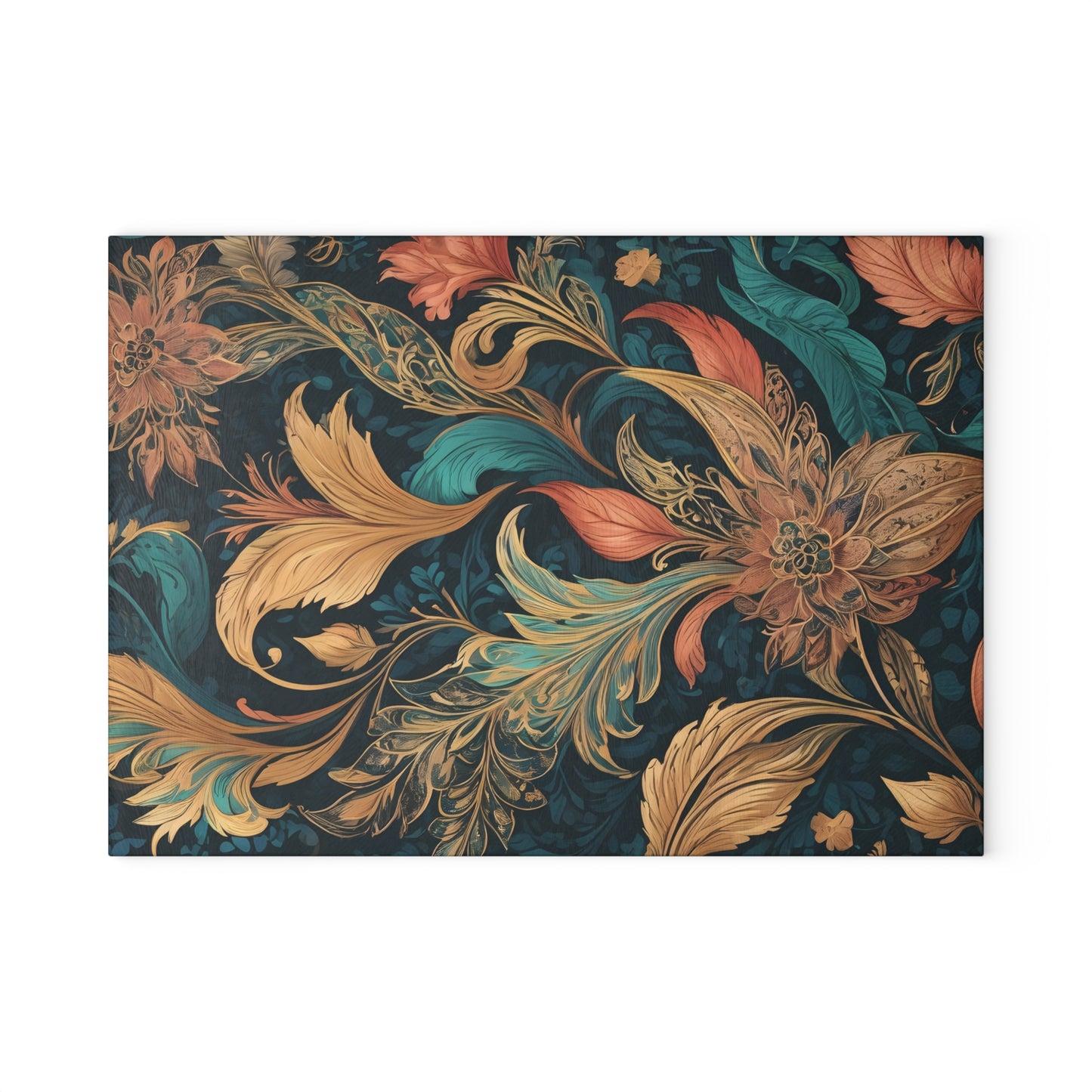 Opulent Floral Cutting Board/Luxury Cutting Board/Ornate Cutting Board/Large Cutting Board/Eco-Friendly Cutting Board/Non-Slip Cutting Board