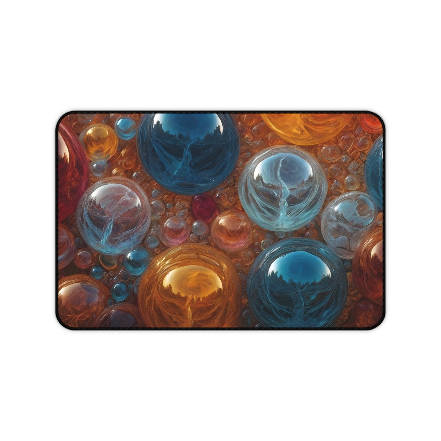Orbs of Color Desk Mat/Abstract Art Mouse Pad/Modern Art Mouse Pad/Anti-Slip Mouse Pad/Durable Mouse Pad/Gaming Mouse Pad