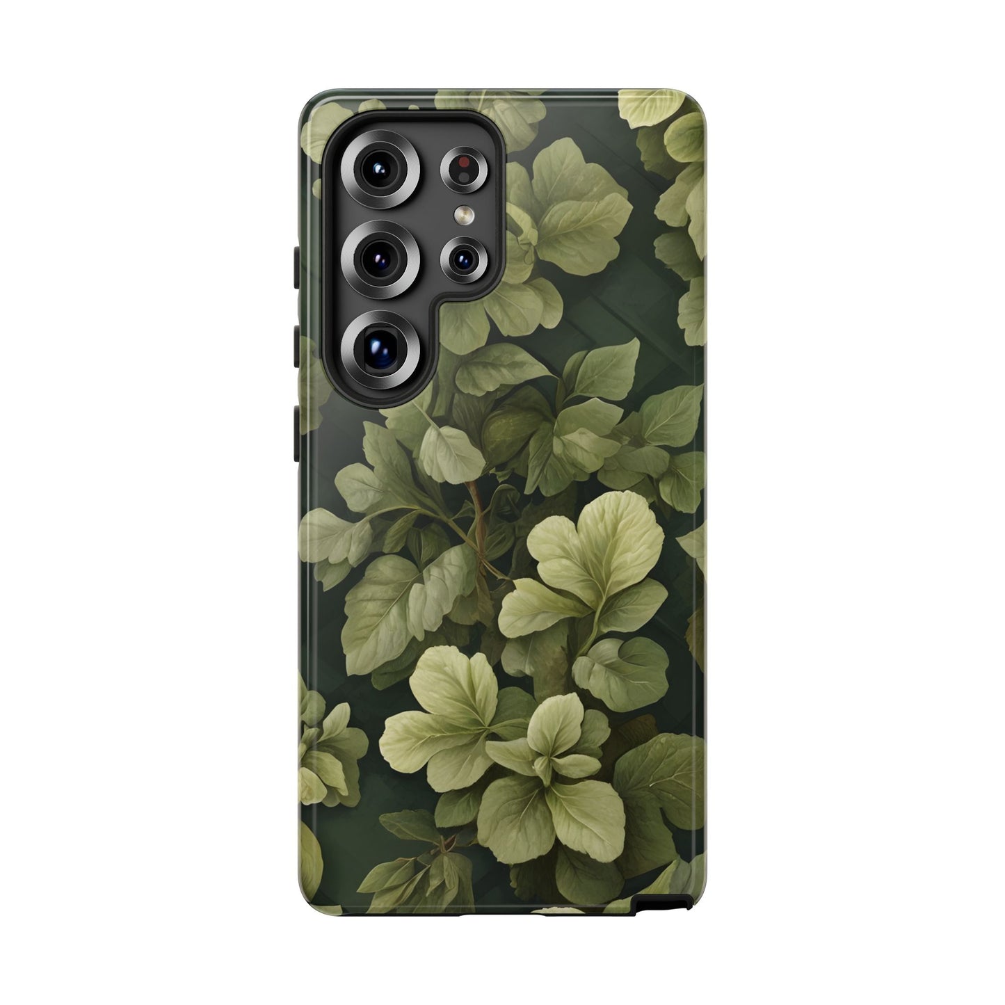 Stylish Green Leaf Samsung Phone Case - Durable & Trendy Design|Colorful Protective Cover|Artistic Gift|Vibrant Design