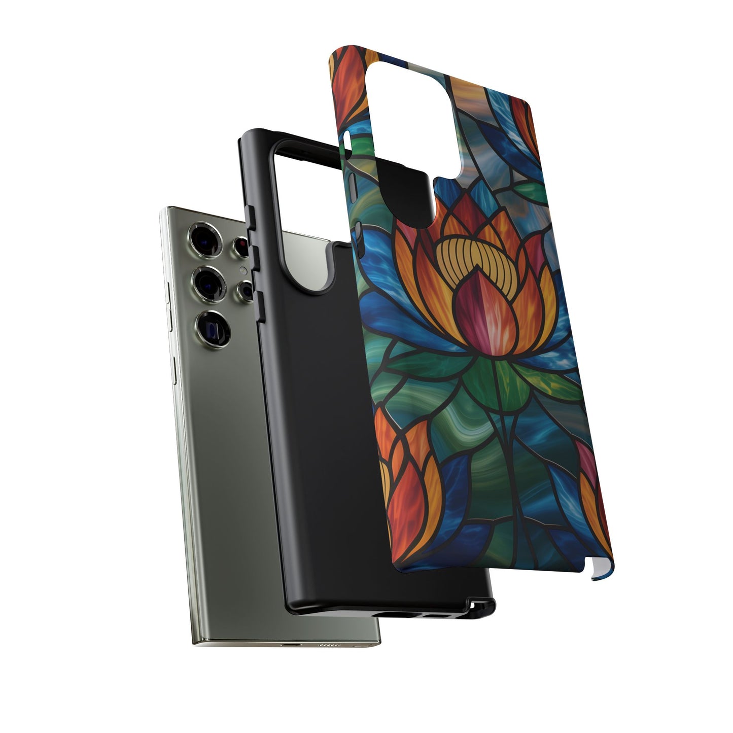 Vibrant Lotus Tough Phone Case Cover-Colorful Floral Design,  Gift for Flower Lovers, Stylish Tech Accessories, Samsung compatible