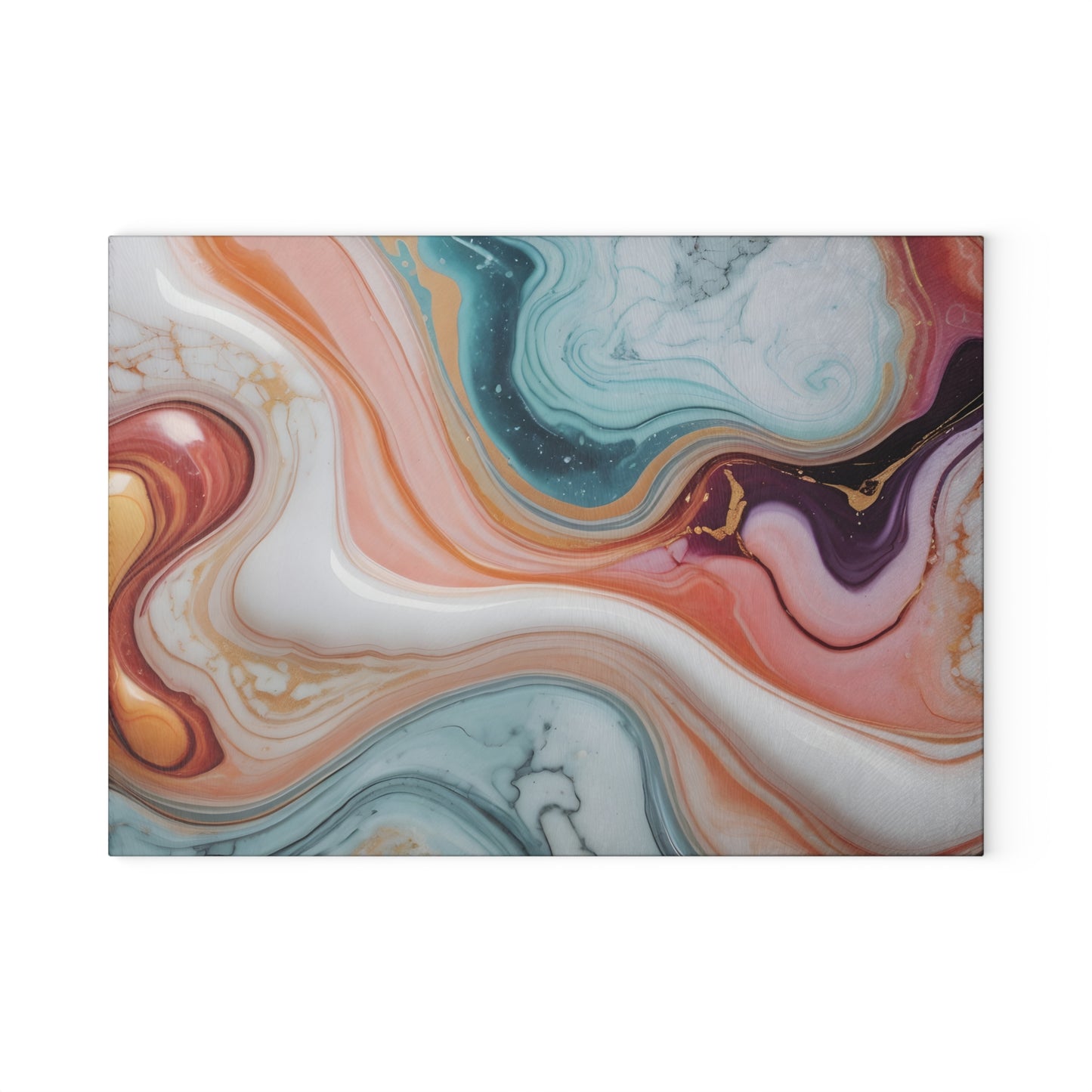 Swirling Colors Cutting Board/Abstract Art/Modern Art Cutting Board/Large Cutting Board/Non-Slip Cutting Board/Durable Cutting Board