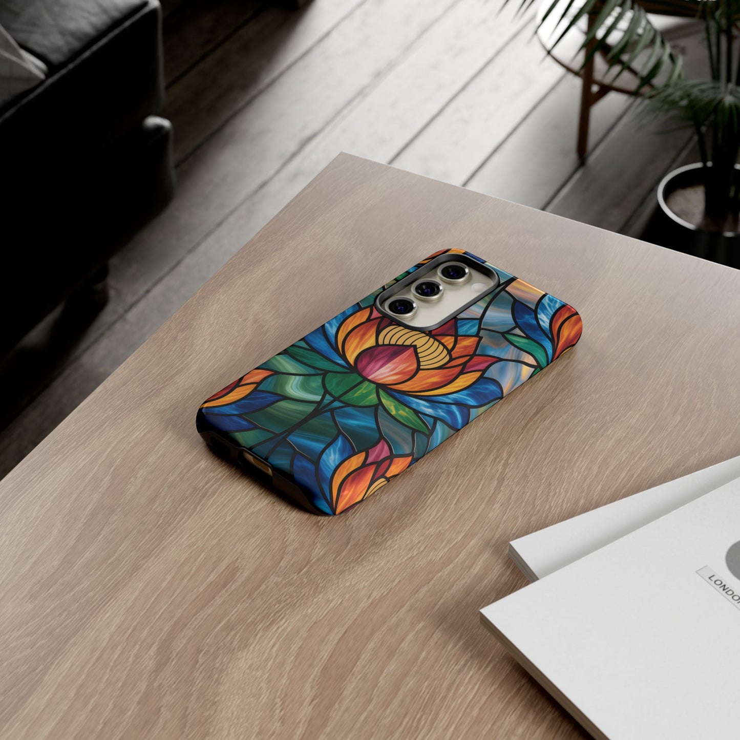 Vibrant Lotus Tough Phone Case Cover-Colorful Floral Design,  Gift for Flower Lovers, Stylish Tech Accessories, Samsung compatible