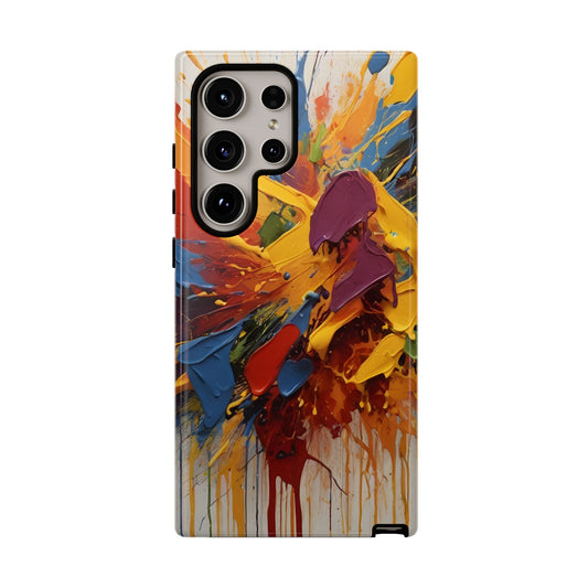 Color Splash Paint Splatter Phone Case |compatible with Samsung|Abstract Art Case|Colorful Protective Cover|Artistic Gift|Vibrant Design