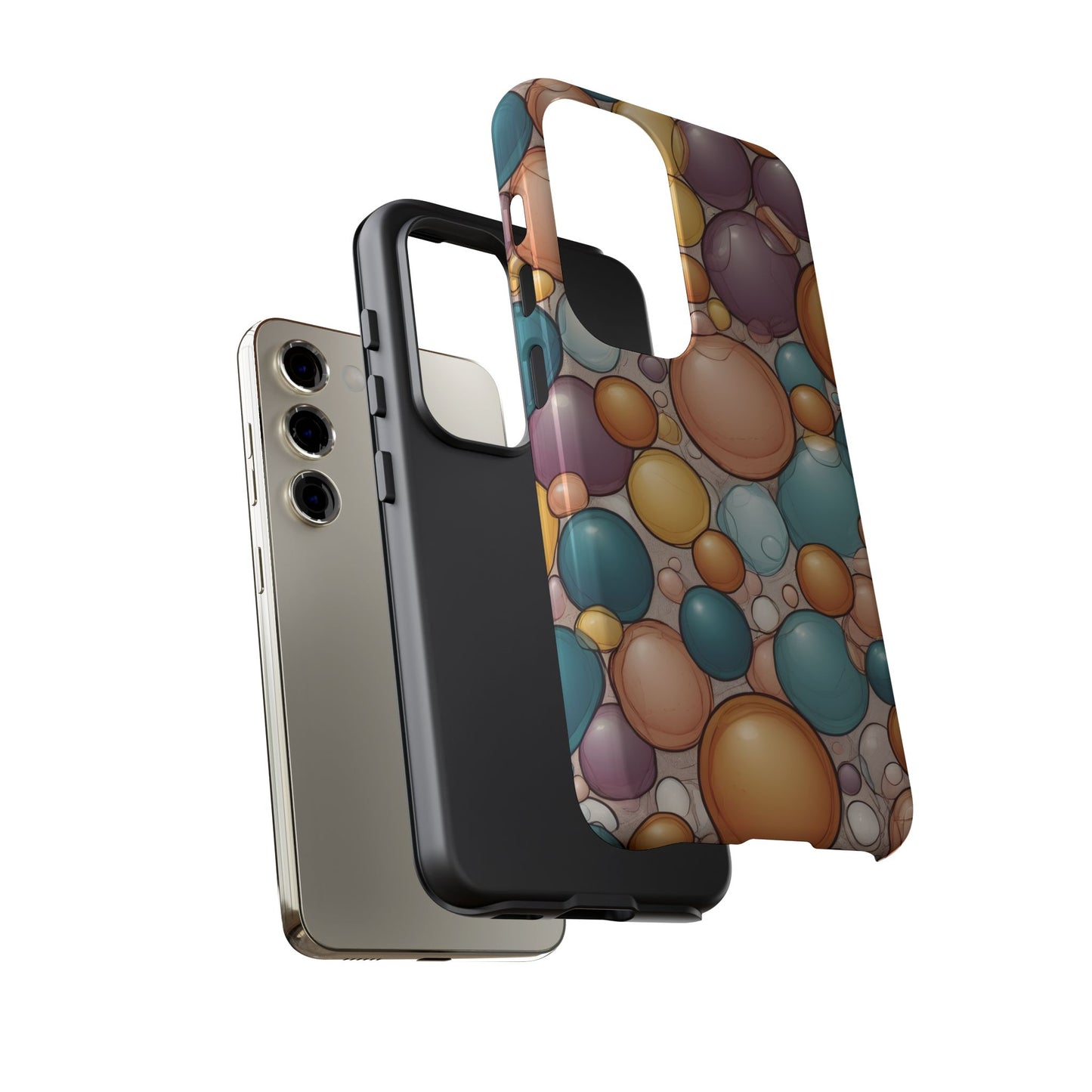 Playful Bubble Art Phone Case / Gift Phone Cover / Compatible with Samsung / Gift for Her, Bubble Art, Birthday Present, Stylish Protection