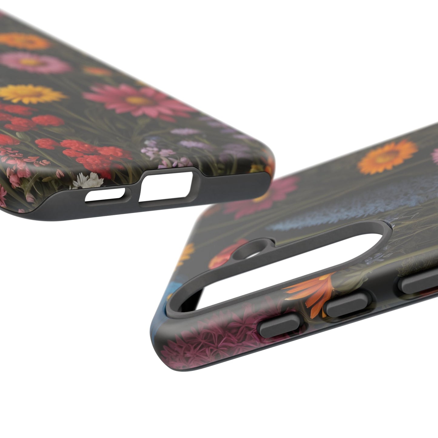 Multicolored Wildflower Phone Case / Compatible with Samsung / Gift for Her, Flower Art, Birthday Present, Stylish Protection