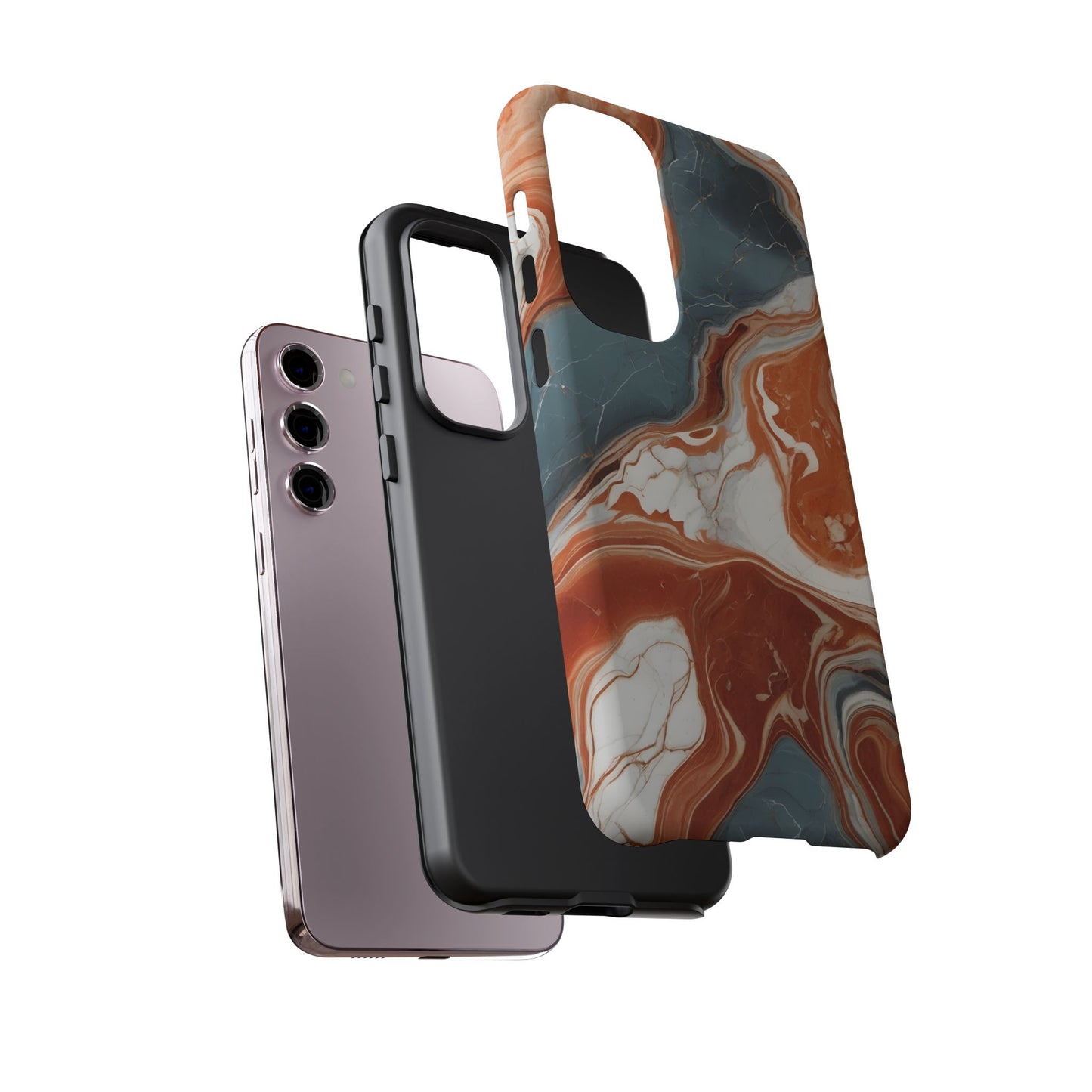 Swirling Liquid Marble Phone Case Cover / Compatible with Samsung / Gift / Birthday Present, Stylish Protection