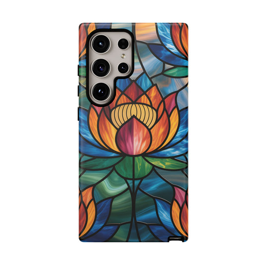 Vibrant Lotus Tough Phone Case Cover-Colorful Floral Design,  Gift for Flower Lovers, Stylish Tech Accessories, Samsung compatible