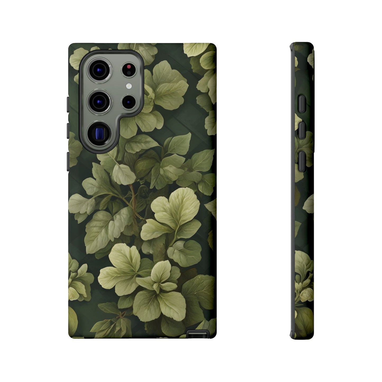 Stylish Green Leaf Samsung Phone Case - Durable & Trendy Design|Colorful Protective Cover|Artistic Gift|Vibrant Design