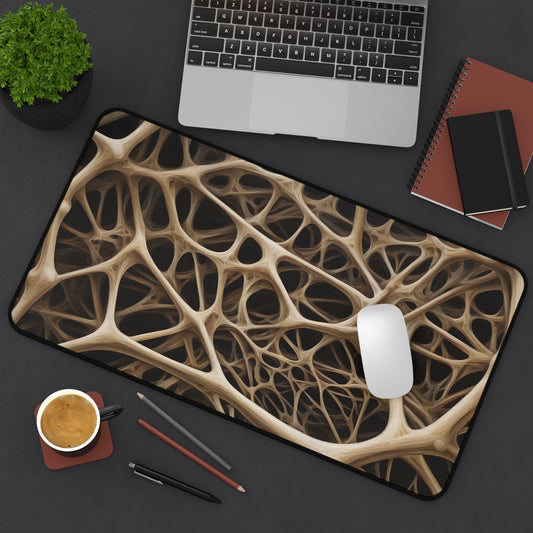 Intricate Network Desk Mat/Organic Pattern Mouse Pad/Abstract Art Mouse Pad/Anti-Slip Mouse Pad/Gaming Mouse Pad