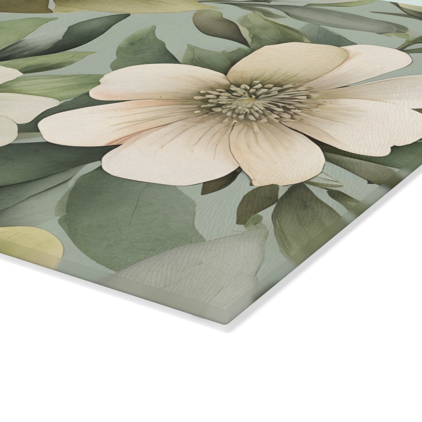 Serene Floral Cutting Board/Kitchen Cutting Board/Chopping Board/Large Cutting Board/Non-Slip Cutting Board/Durable Cutting Board