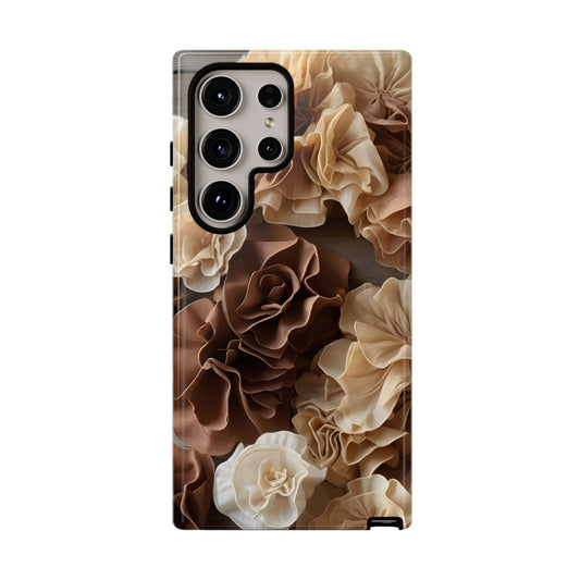 Delicate Fabric Flower Phone Case Cover/Compatible with Samsung/Gift/Gift for Her, Stylish Protection