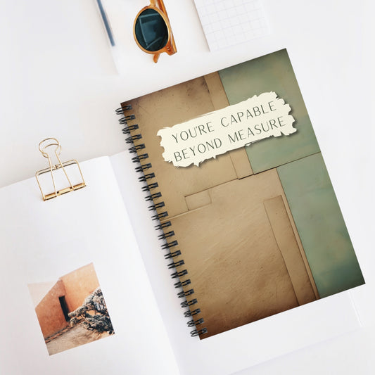 You're Capable Beyond Measure Notebook - Inspirational Journal for Women/Men, Motivational Notebook for Goal Setting, Self-Reflection/Gift