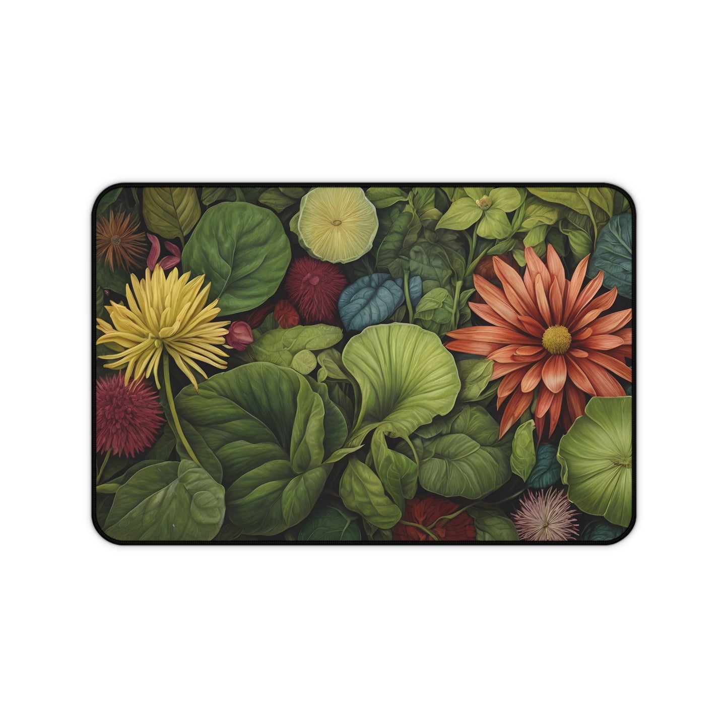 Lush Botanical Desk Mat/Floral Mouse Pad/Botanical Art Mouse Pad/Anti-Slip Mouse Pad/Durable Mouse Pad/Gaming Mouse Pad