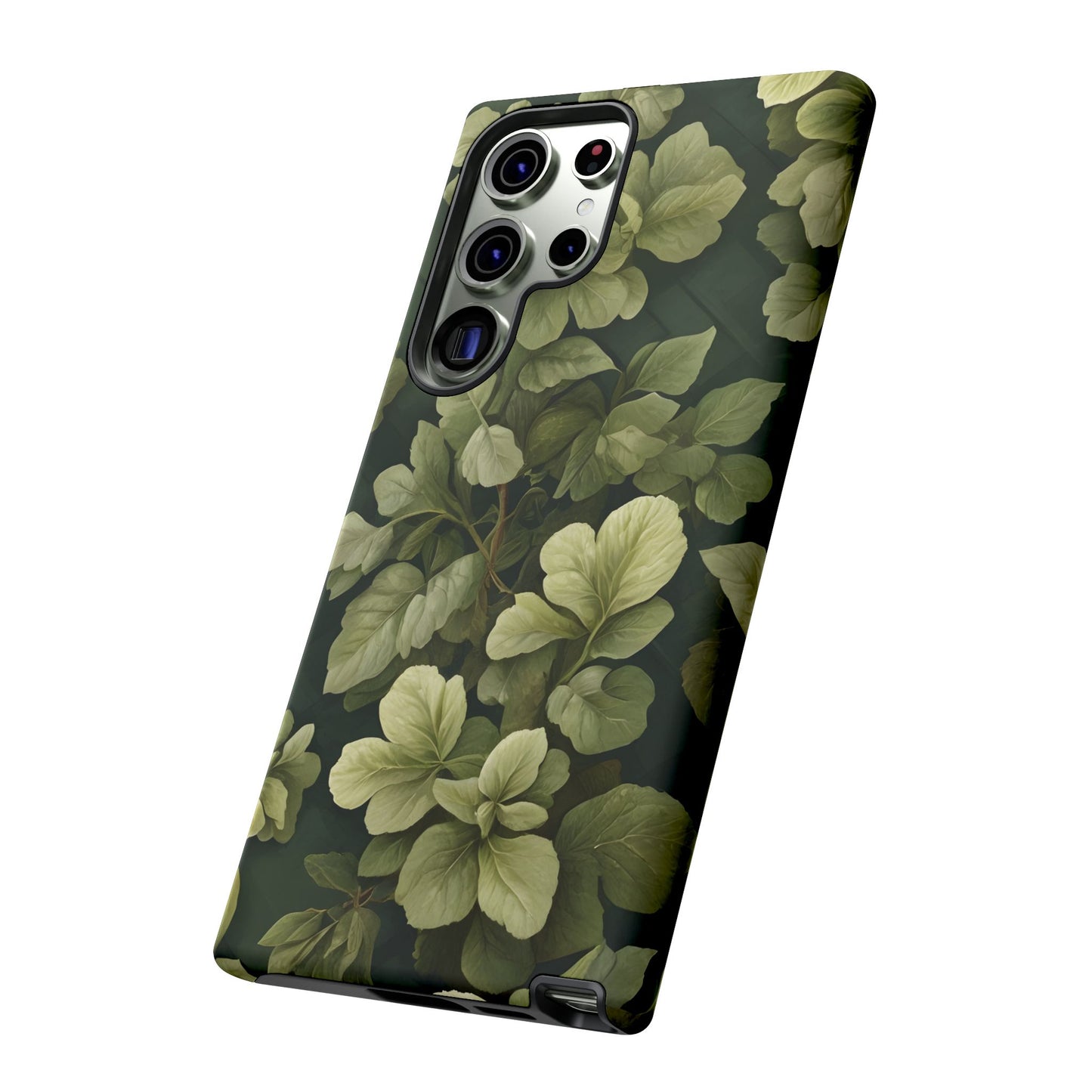 Stylish Green Leaf Samsung Phone Case - Durable & Trendy Design|Colorful Protective Cover|Artistic Gift|Vibrant Design