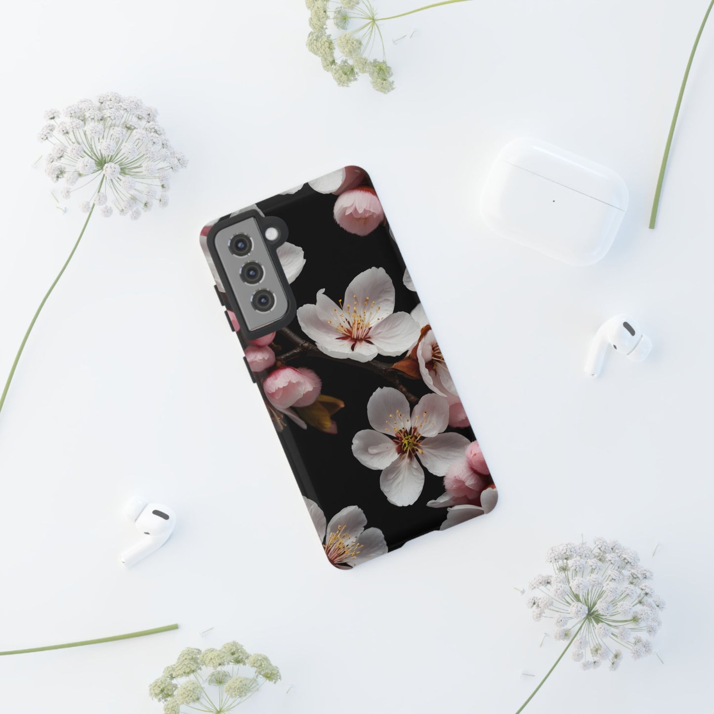 Pink Cherry Blossom Phone Case Cover / Compatible with Samsung / Gift / Birthday Present, Stylish Protection