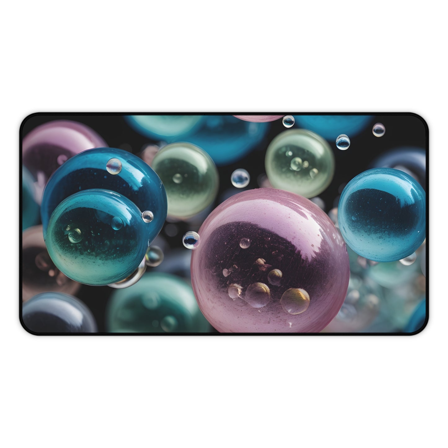 Ethereal Bubbles Desk Mat/Abstract Art Mouse Pad/Modern Art Mouse Pad/Large Desk Mat/Anti-Slip Mouse Pad/Gaming Mouse Pad