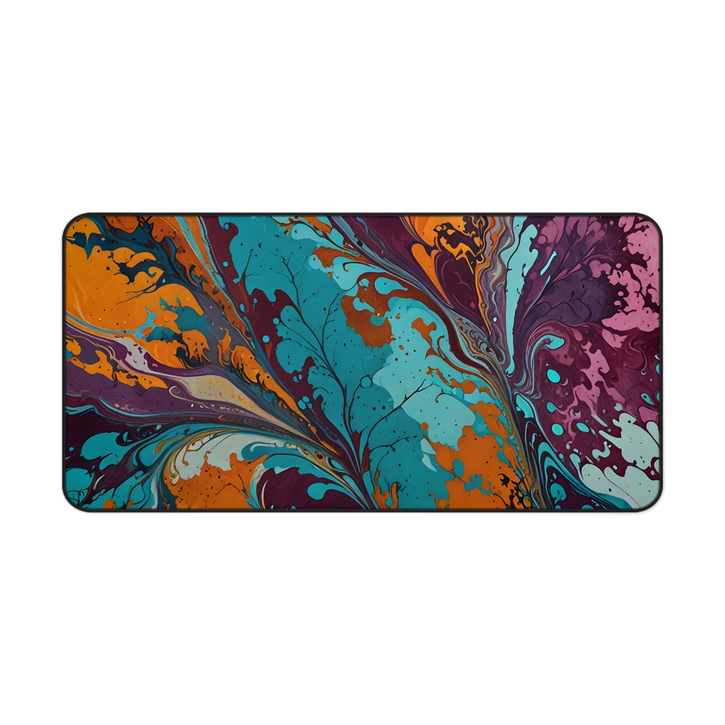 Swirling Colors Desk Mat/Abstract Art Mouse Pad/Fluid Art Mouse Pad/Large Desk Mat/Anti-Slip Mouse Pad/Gaming Mouse Pad