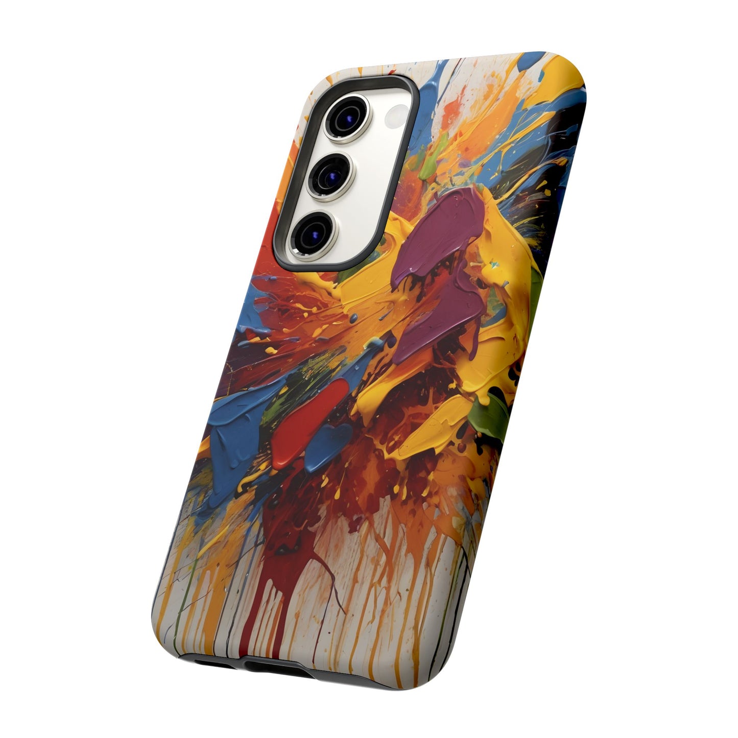 Color Splash Paint Splatter Phone Case |compatible with Samsung|Abstract Art Case|Colorful Protective Cover|Artistic Gift|Vibrant Design