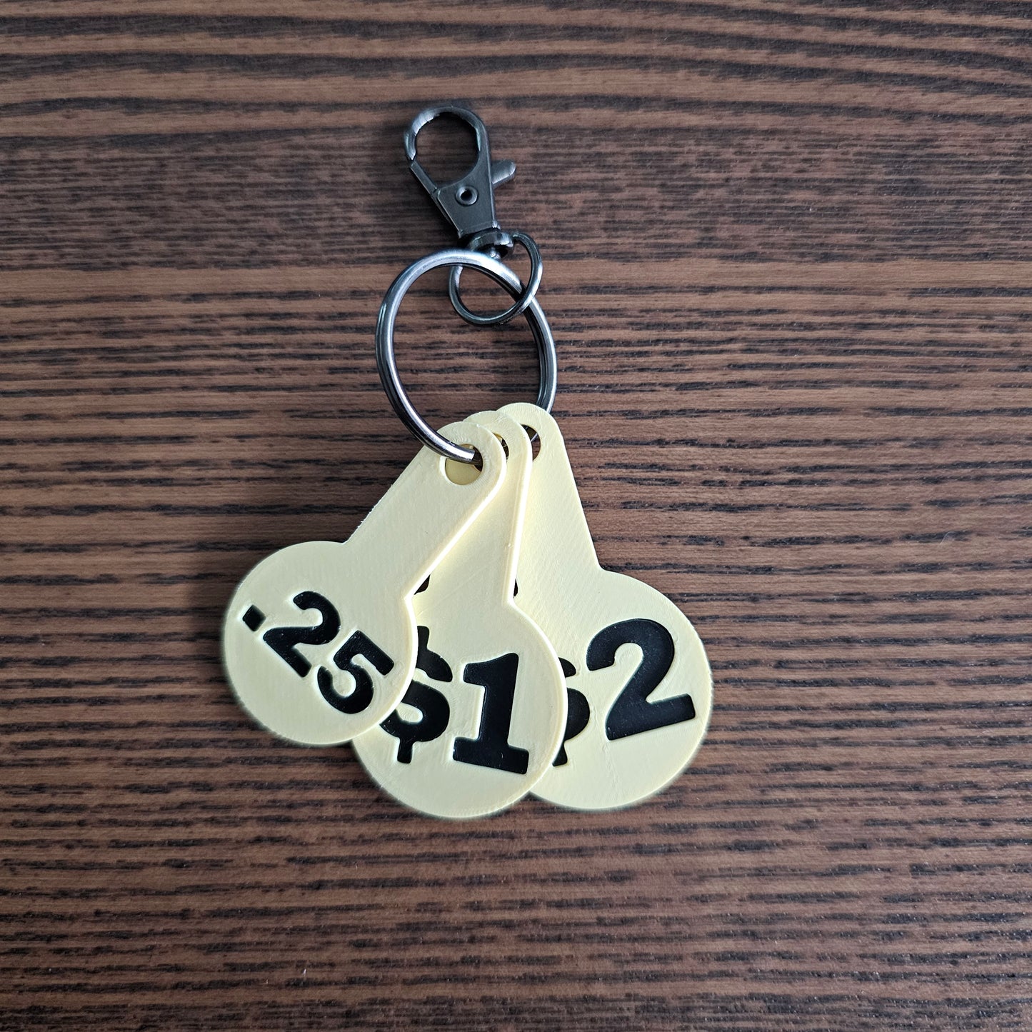 Never Forget a Coin! 3D Printed Canadian Cart Coins Keychain - Loonie/Toonie/Quarter Grocery Trolley Token - Unique Gift for Canadians