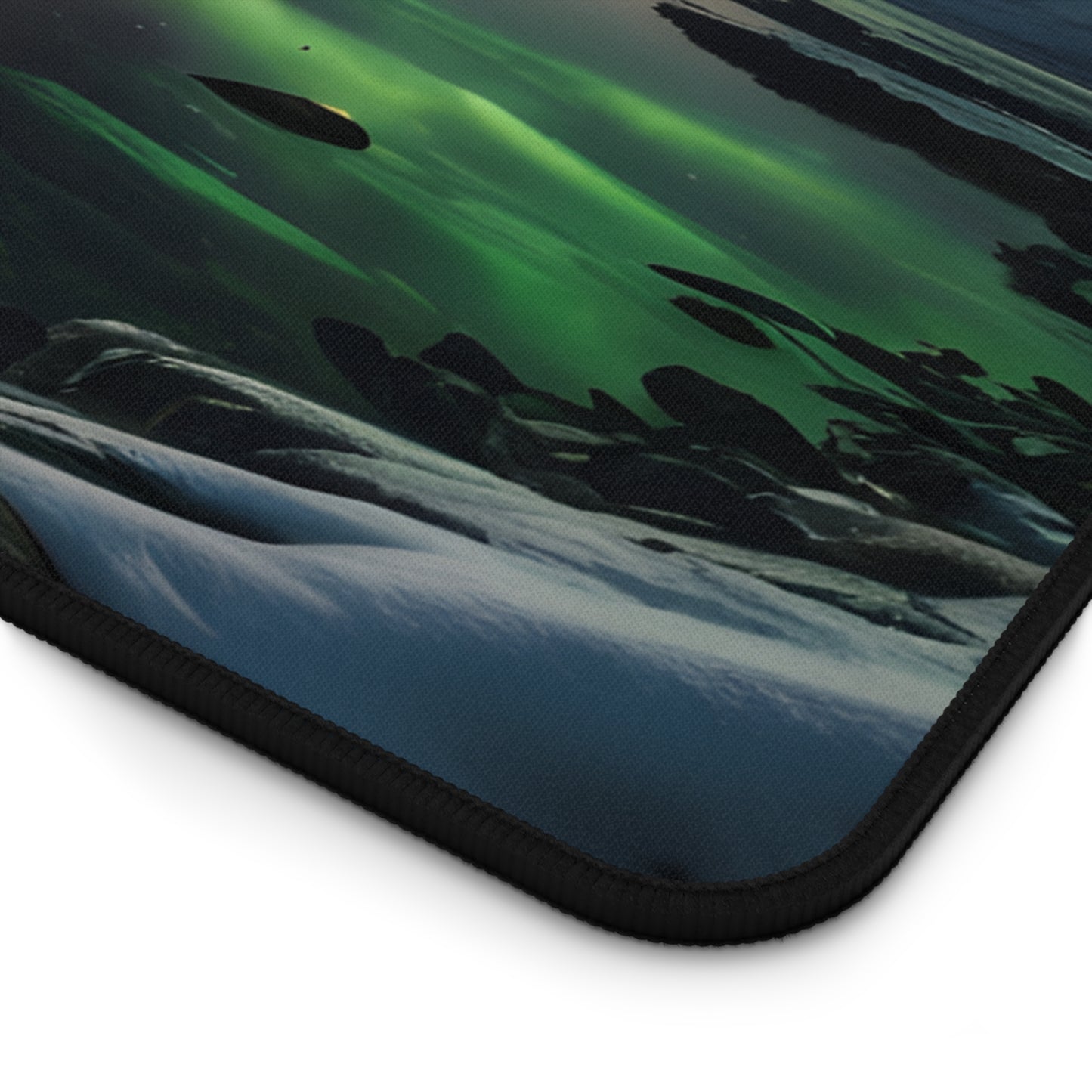 Aurora Borealis Desk Mat/Northern Lights Mouse Pad/Celestial Mouse Pad/Anti-Slip Mouse Pad/Durable Mouse Pad/Gaming Mouse Pad