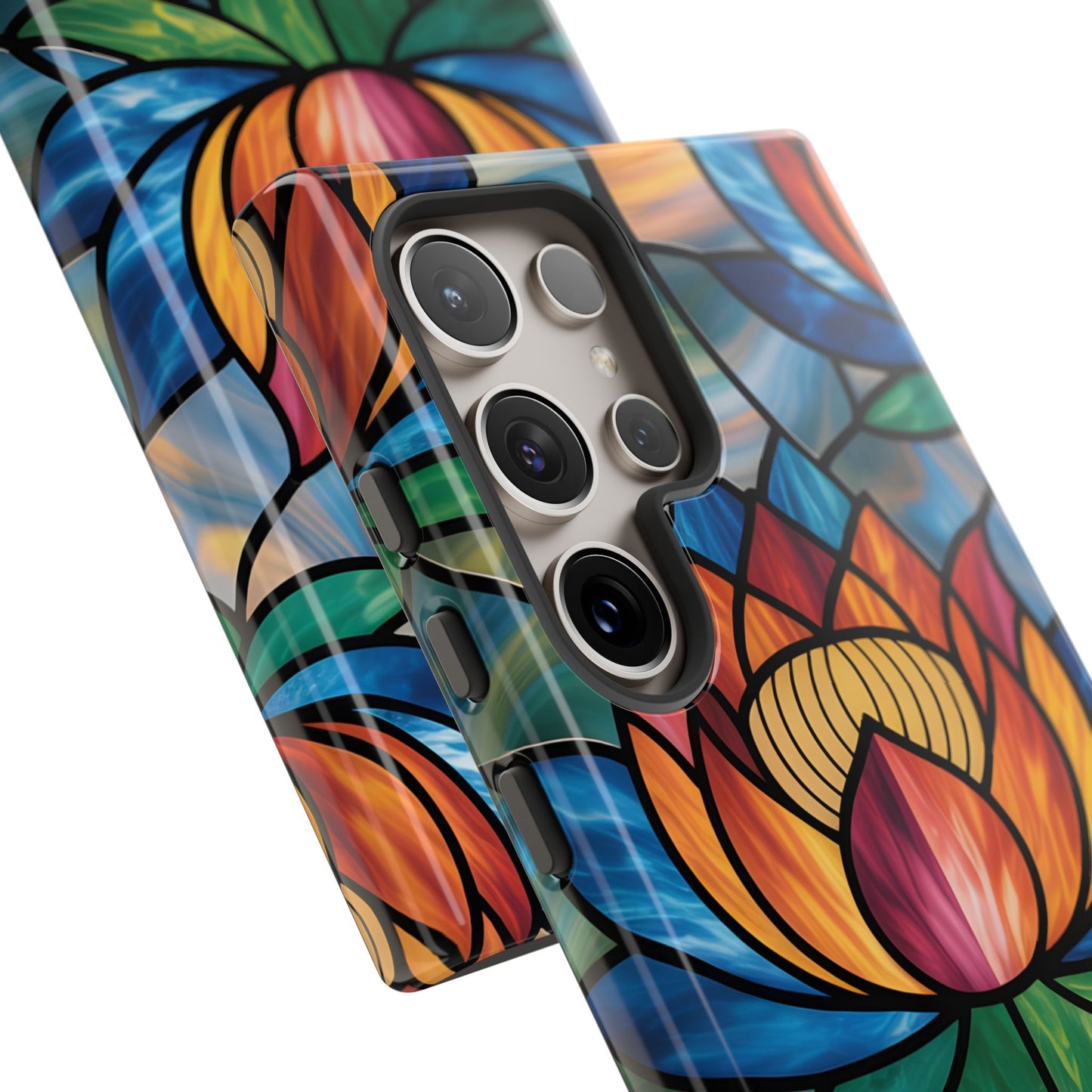 Vibrant Lotus Tough Phone Case Cover-Colorful Floral Design,  Gift for Flower Lovers, Stylish Tech Accessories, Samsung compatible