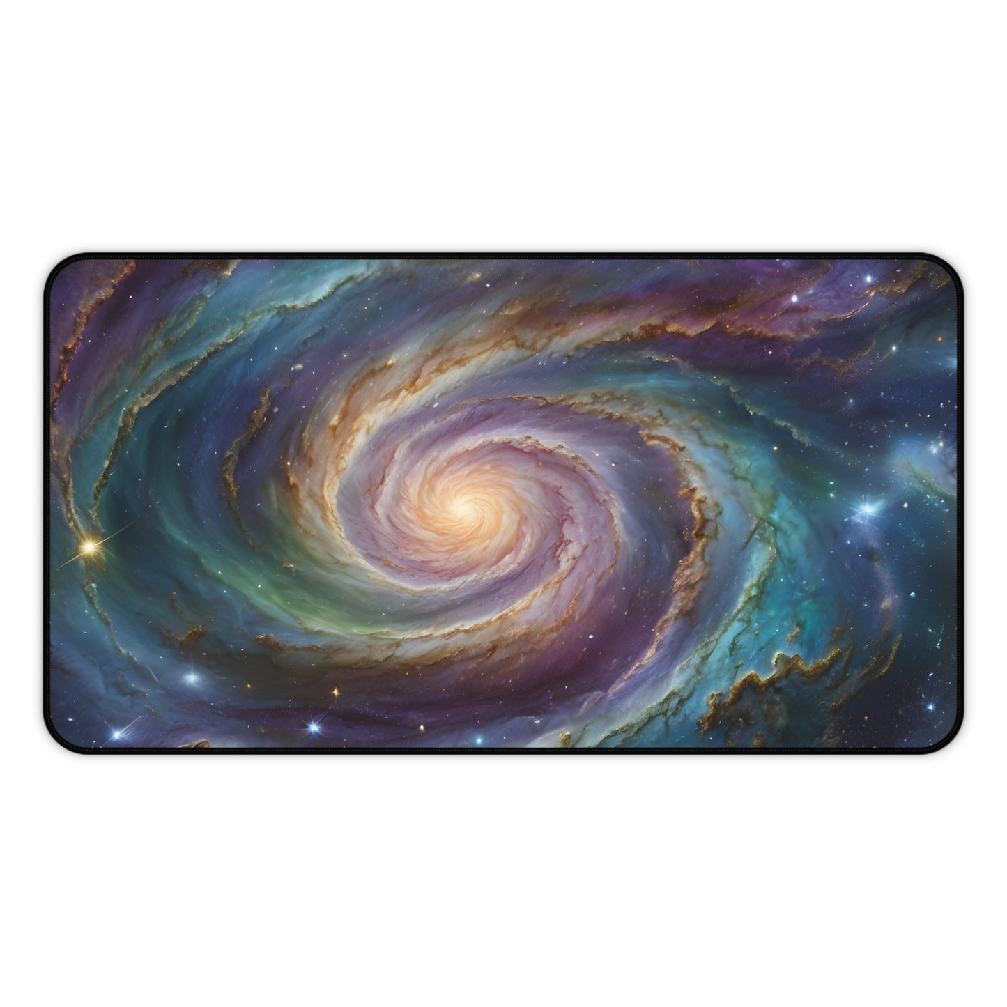 Galaxy Desk Mat | Large Starry Space Desk Pad | Cosmic Gaming Mouse Pad | Nebula Office Mat | Cool Astronomical Desk Accessory