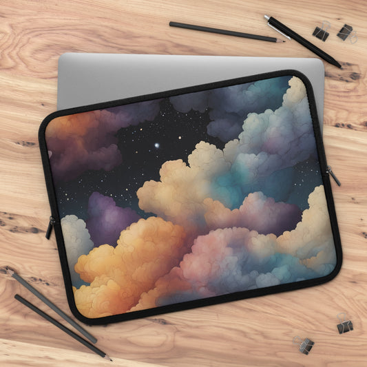 Cosmic Cloud Laptop Sleeve - Dreamy Sky Tablet Case, Colorful Nebula Design, Protective Cover, Stylish Tech Accessory