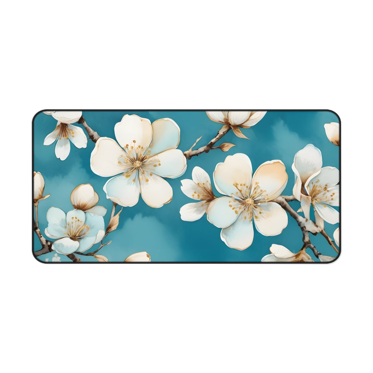 Blooming Serenity Desk Mat/Floral Mouse Pad/Flower Mouse Pad/Anti-Slip Mouse Pad/Durable Mouse Pad/Gaming Mouse Pad