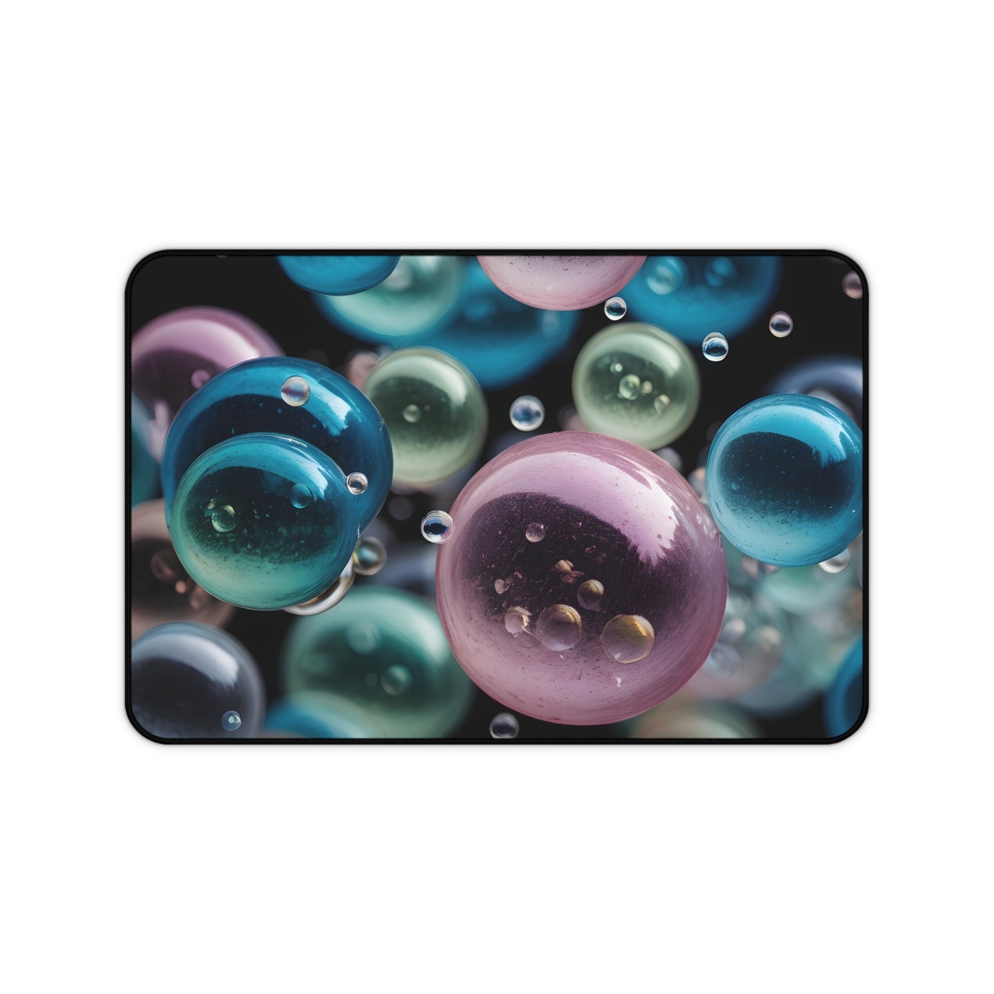 Ethereal Bubbles Desk Mat/Abstract Art Mouse Pad/Modern Art Mouse Pad/Large Desk Mat/Anti-Slip Mouse Pad/Gaming Mouse Pad