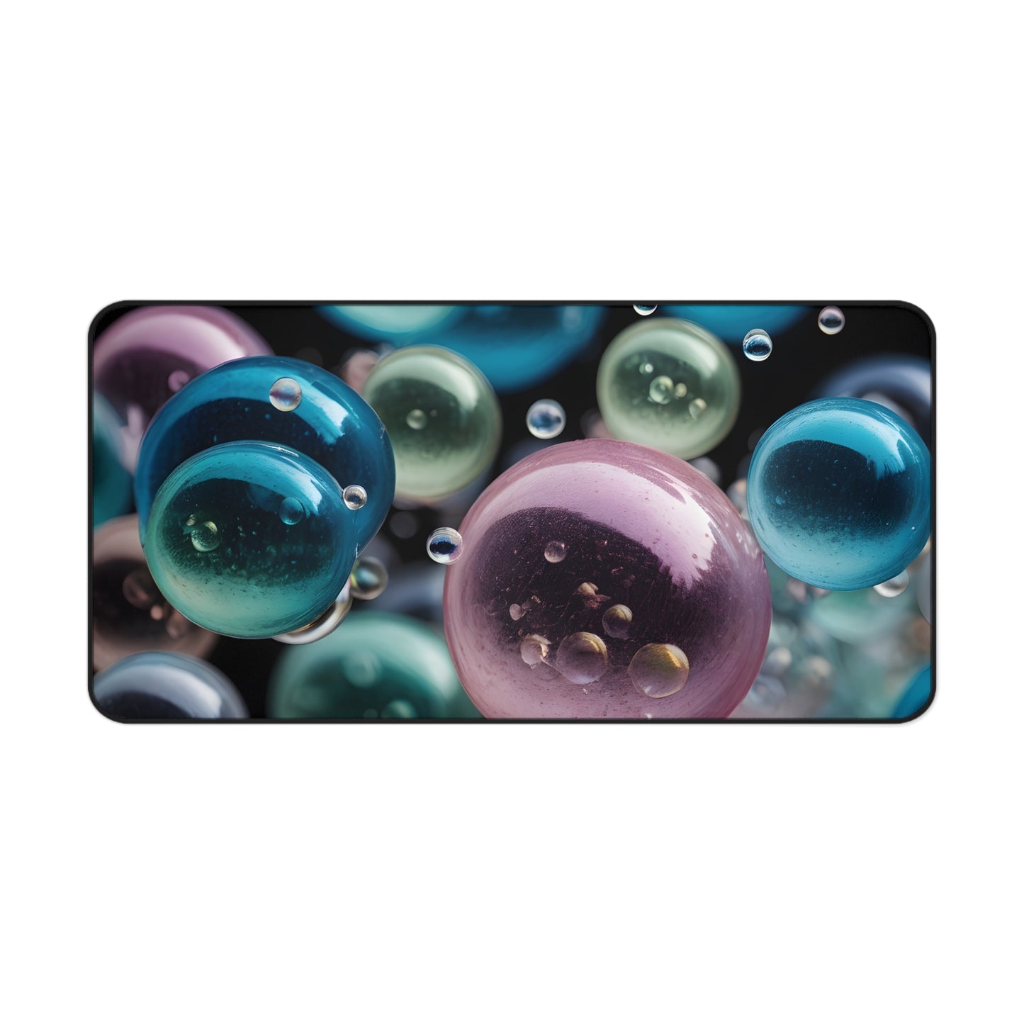 Ethereal Bubbles Desk Mat/Abstract Art Mouse Pad/Modern Art Mouse Pad/Large Desk Mat/Anti-Slip Mouse Pad/Gaming Mouse Pad
