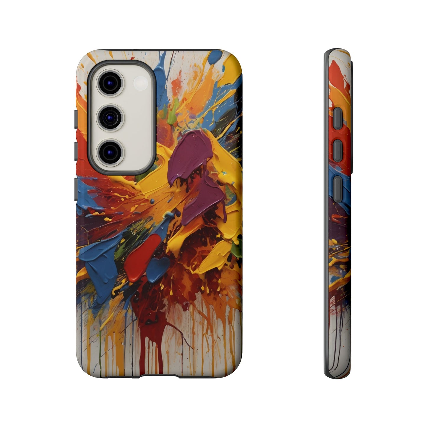 Color Splash Paint Splatter Phone Case |compatible with Samsung|Abstract Art Case|Colorful Protective Cover|Artistic Gift|Vibrant Design