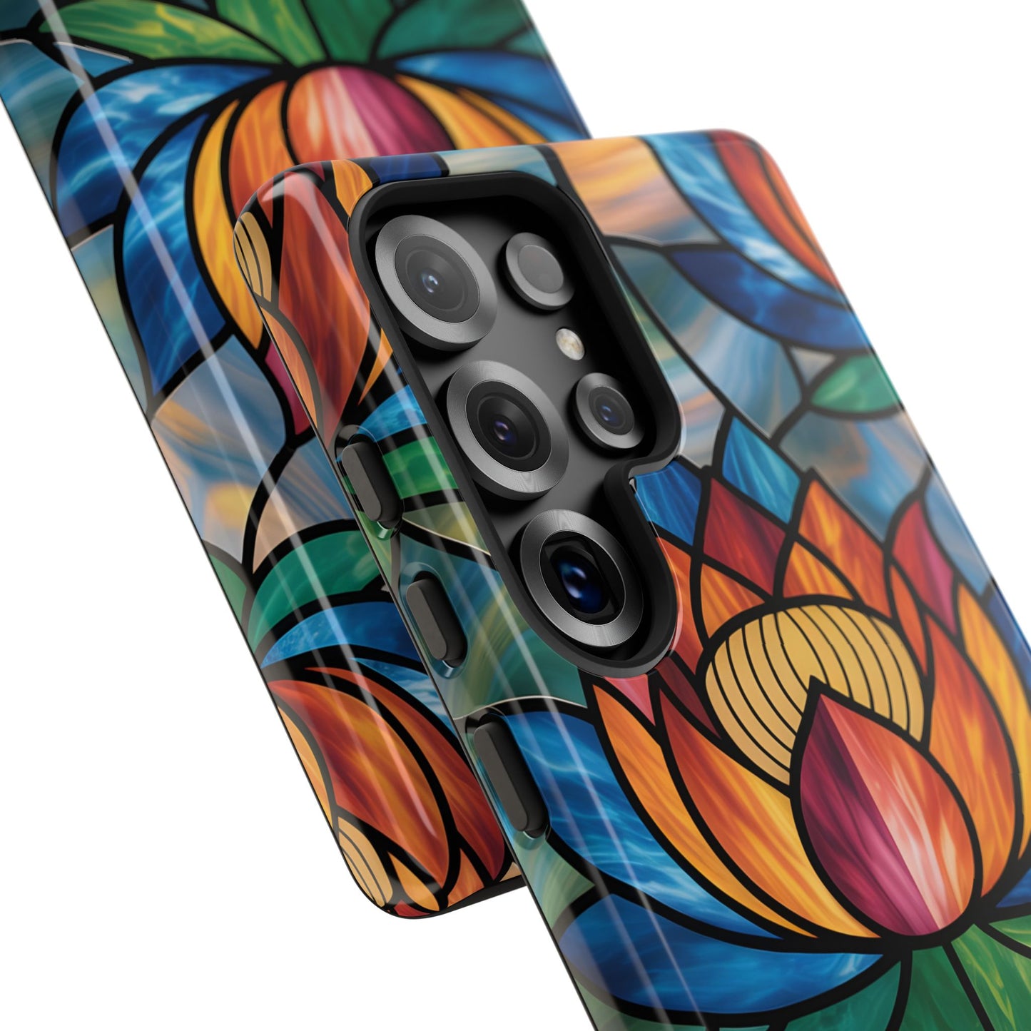 Vibrant Lotus Tough Phone Case Cover-Colorful Floral Design,  Gift for Flower Lovers, Stylish Tech Accessories, Samsung compatible