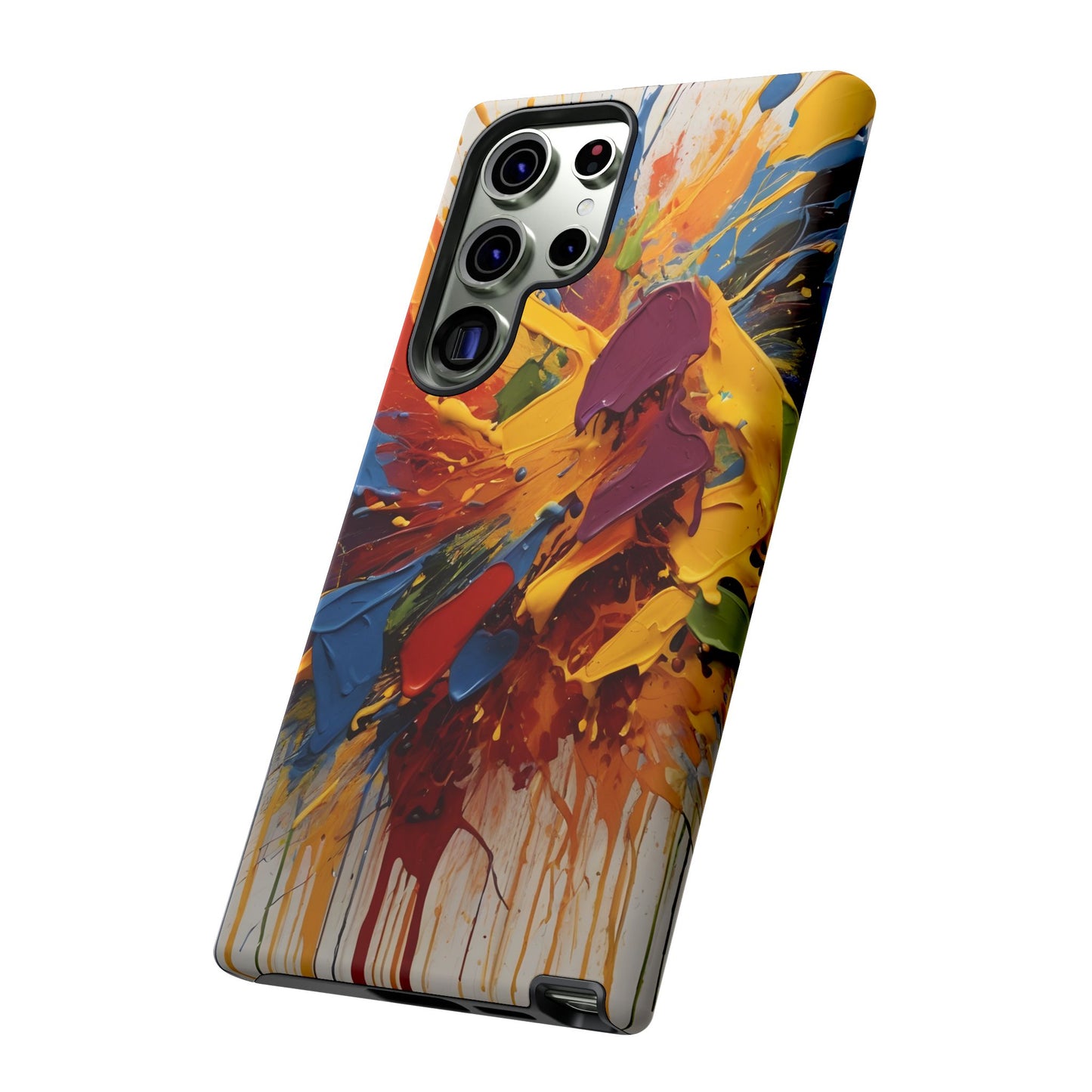 Color Splash Paint Splatter Phone Case |compatible with Samsung|Abstract Art Case|Colorful Protective Cover|Artistic Gift|Vibrant Design