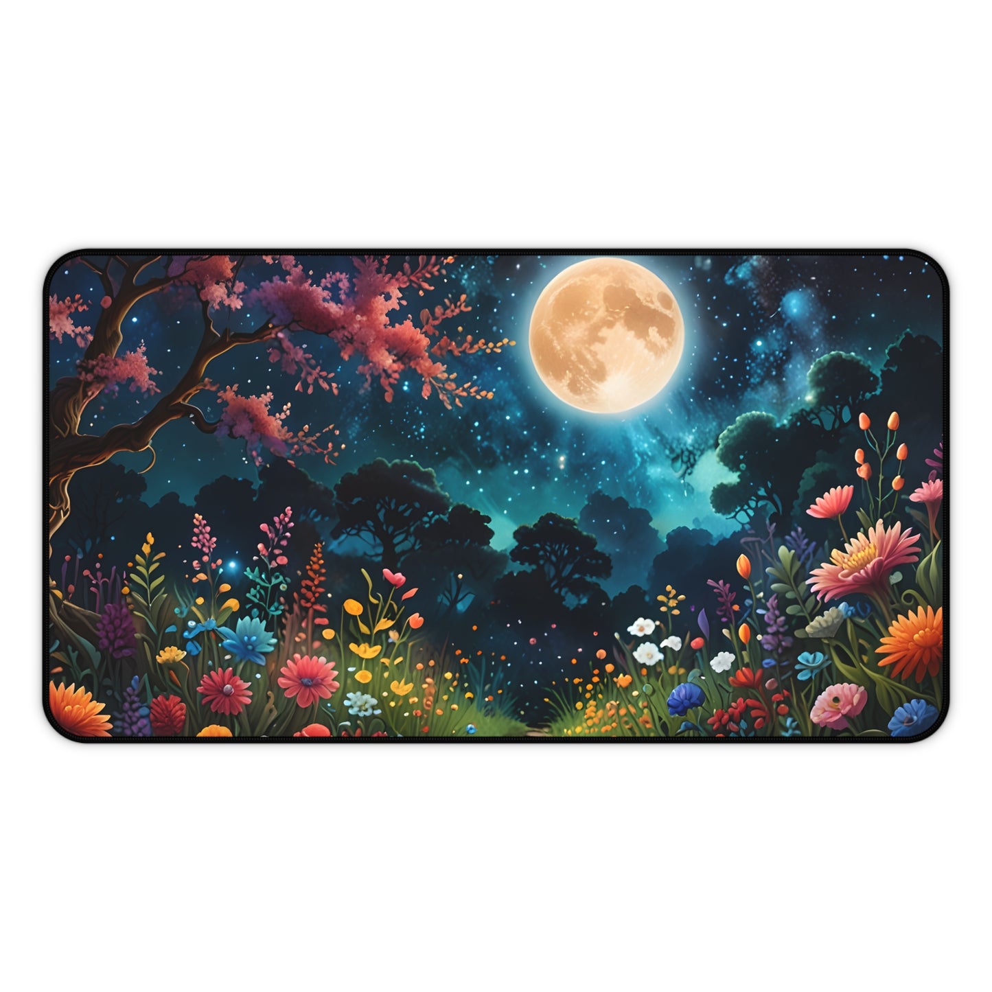Enchanting Moonlight Forest Desk Mat/Fantasy Forest Mouse Pad/Magical Forest Mouse Pad/Anti-Slip/Gaming Mouse Pad