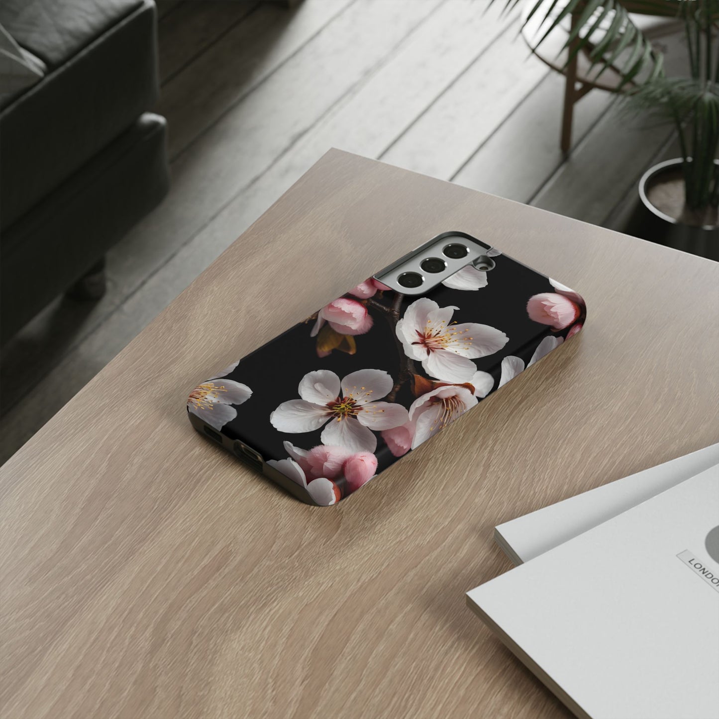 Pink Cherry Blossom Phone Case Cover / Compatible with Samsung / Gift / Birthday Present, Stylish Protection