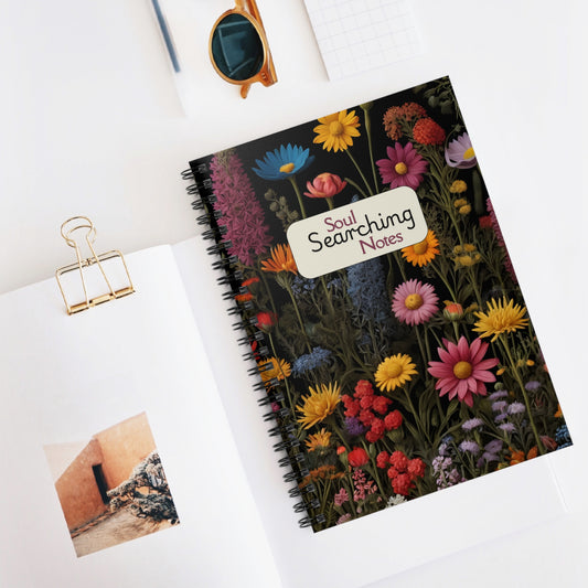 Soul Searching Notes/Spiral Notebook/Ruled Line Pages/Gift/Present